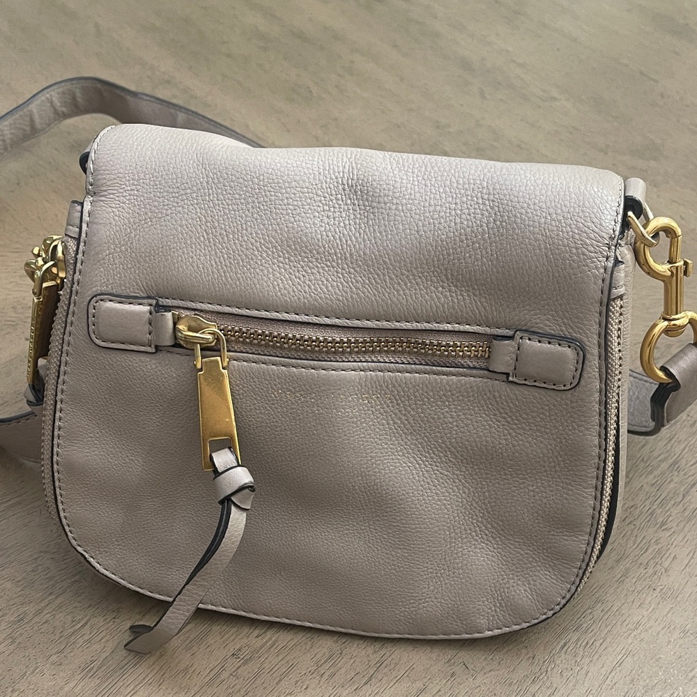 Marc Jacobs Beige Leather Crossbody Bag